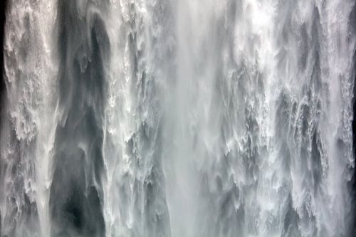 Water Skógafoss waterval te IJsland