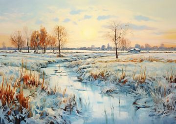 Schilderij Sneeuw 27924 van Blikvanger Schilderijen