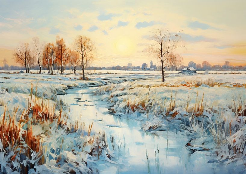 Painting Snow 27924 by Eye catching paintings