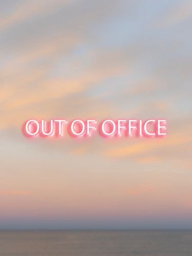 Out of Office, A Serene Escape, Minimal Beach Sunset sur Dagmar Pels