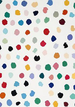 Abstract White Coloured Dots