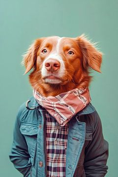 Nova Scotia Eendrijvende Retriever van Poster Art Shop