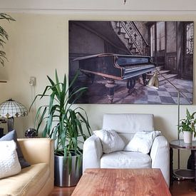 Klantfoto: urbex piano van Henny Reumerman, als artframe
