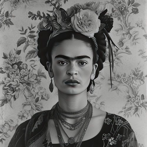 Frida Poster Zwart Wit