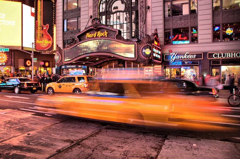 Yellow Cab New York Times Square par Tineke Visscher