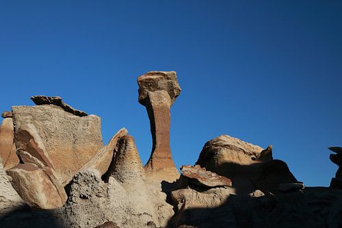 Badlands de Bisti en hiver Nouveau Mexique, USA