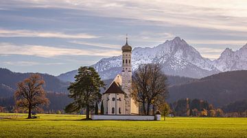 St Coloman's Church in Schwangau, Bavaria in southern Germany by Marga Vroom