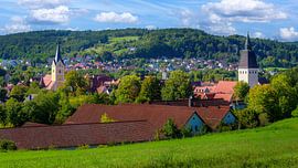 View over Berching in the Altmühltal by ManfredFotos