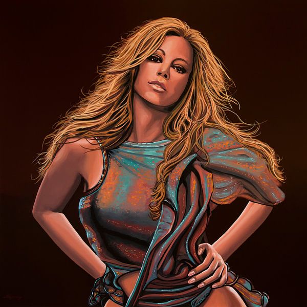 Mariah Carey Gemälde von Paul Meijering