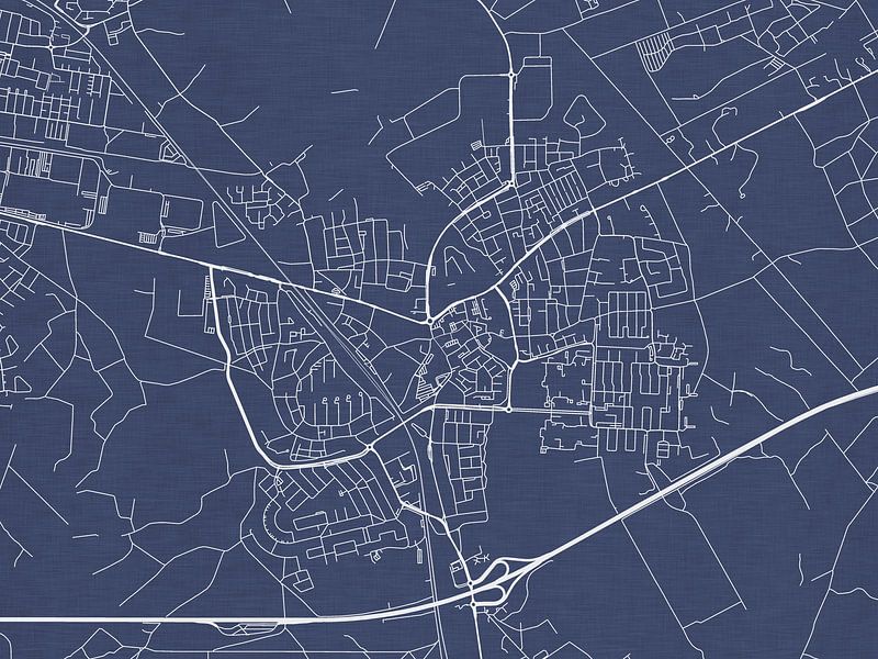 Kaart van Geldrop in Royaal Blauw van De Kaartenwinkel