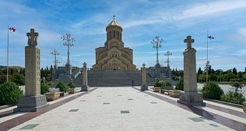 Heilige Drievuldigheidskathedraal van Tbilisi , Georgië van Mohamed Abdelrazek