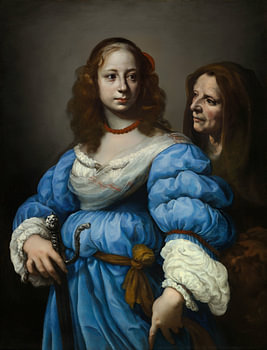 Judith met het hoofd van Holofernes van Felice Ficherelli. Digitaal verbeterde versie.