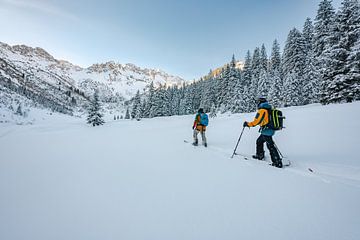 Splitboardtocht in de Allgäuer Alpen voor de beklimming van Leo Schindzielorz