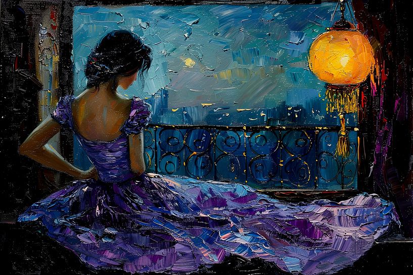 malerisches Bild einer Frau von Egon Zitter