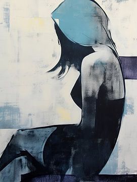 Vrouw Blauw | Blue Contemplation van De Mooiste Kunst