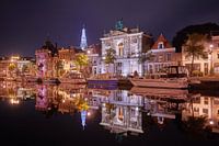 Teylers Museum bij nacht
