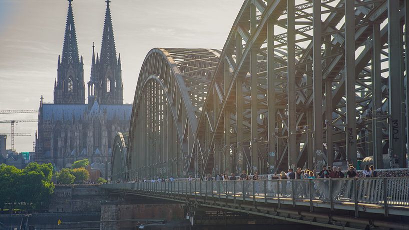 Hohenzullernbrucke in Cologne by Martijn de Bruin