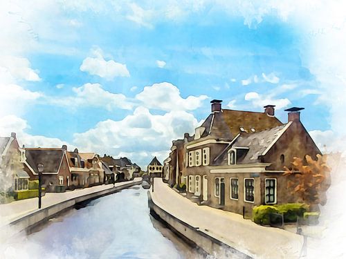 Oosterdiepwal, Kollum, Friesland.