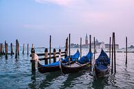 Uitzicht op het eiland San Giorgio Maggiore in Venetië van Rico Ködder thumbnail