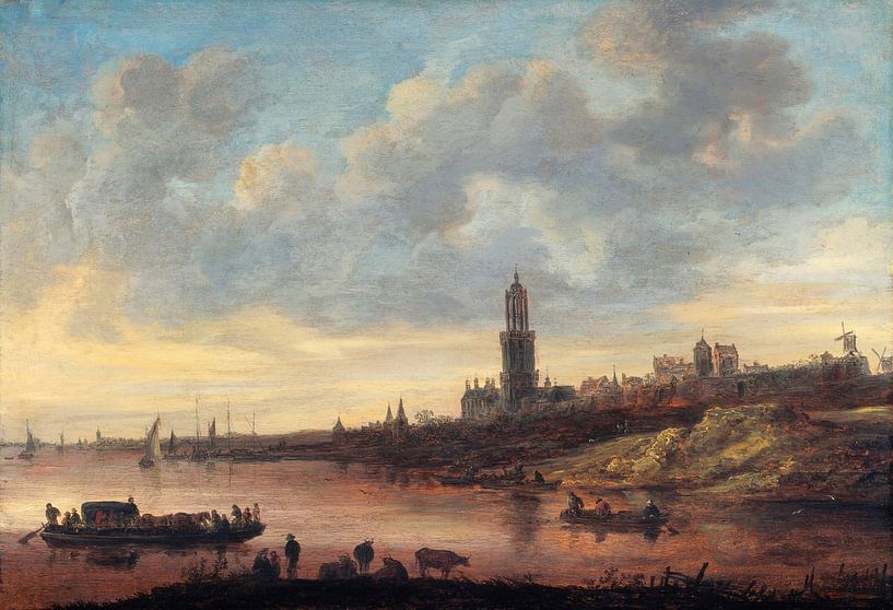 Blick auf Rhenen, Jan van Goyen von Meisterhafte Meister