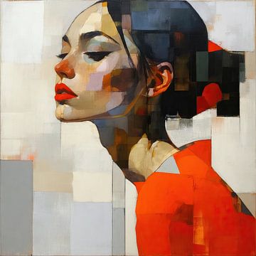 Geometrische Vrouw van De Mooiste Kunst