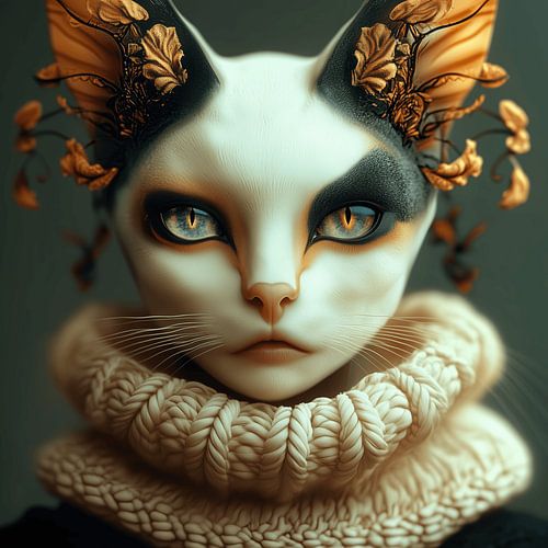 Catwoman in fashion mode