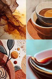 Abstrakte Kaffee-Kunst von Egon Zitter