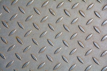 textured surface of checker plate by Heiko Kueverling