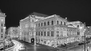Wiener Staatsoper in Schwarz und Weiß, Österreich