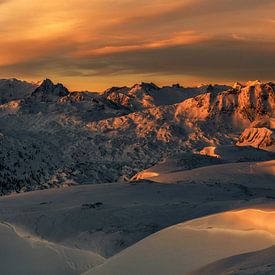 Alpen in Berchtesgaden bei Sonnenaufgang von Dieter Meyrl