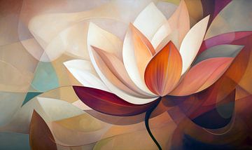 Lotus Abstract Fantasy by Jacky