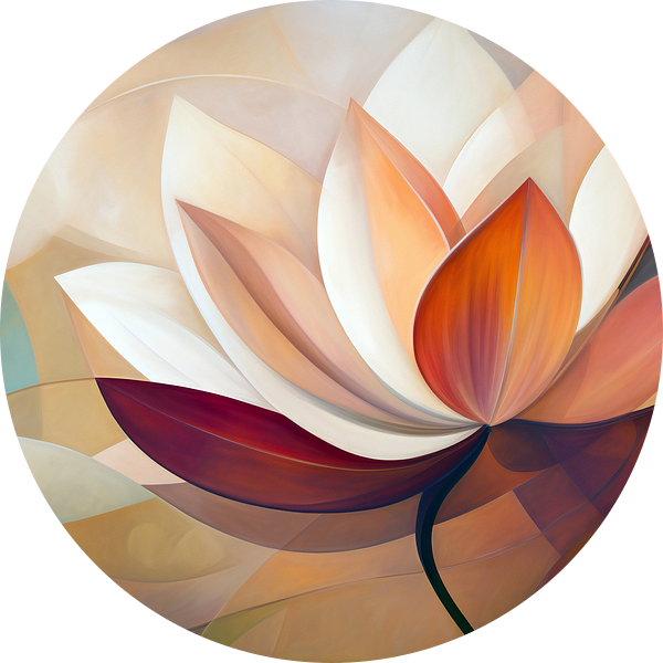 Lotus Abstract Fantasy van Jacky