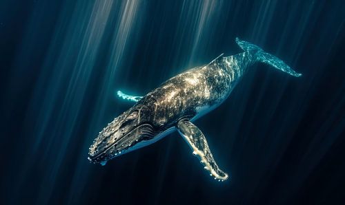 Lichtval in de Oceaan