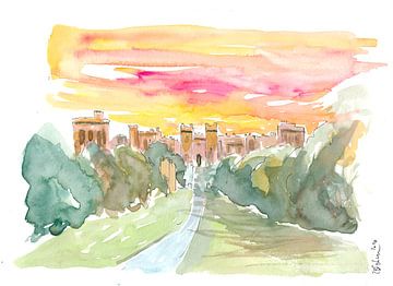 Schloss Windsor England am wunderbaren Morgen von Markus Bleichner