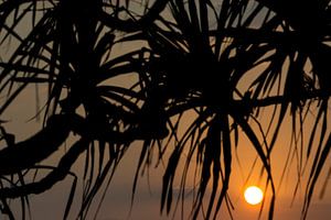 Zonsondergang op Bali Indonesië