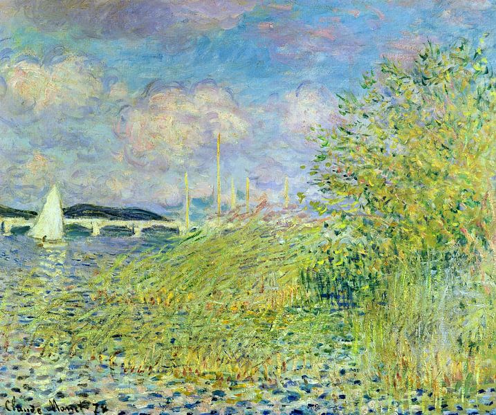 Claude Monet,The Seine at Chatou near Argenteuil, 1878 by finemasterpiece