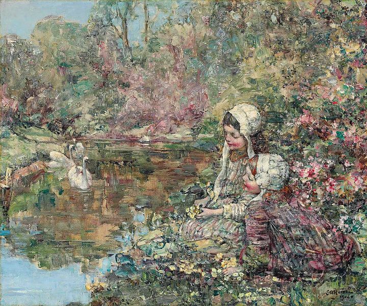 The Lake Woods, Edward Atkinson Hornel by All the Masters