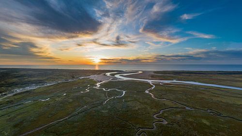The Slufter Texel Sunset by Texel360Fotografie Richard Heerschap
