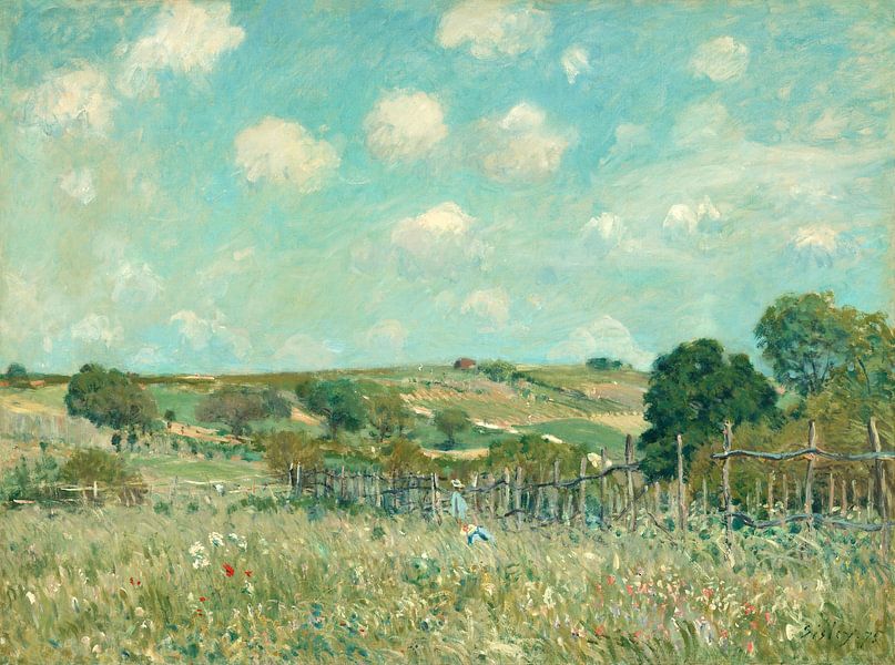 Meadow, Alfred Sisley by Masterful Masters
