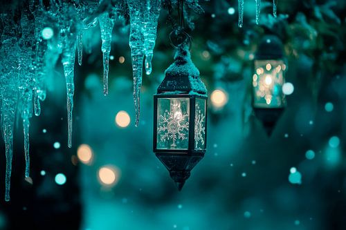 Wintery dream of lights by Poster Art Shop