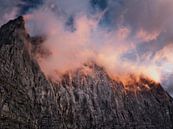 Brandende toppen in de Karwendel van Max Schiefele thumbnail