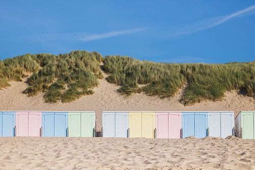 Strandhuisjes aan de Zeeuwse kust | Reisfotografie