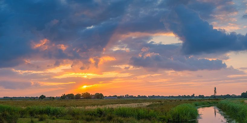 Sunrise Windmill Oudega by Henk Meijer Photography