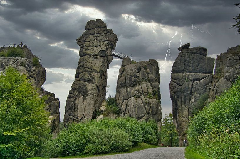 Externsteine in East Westphalia by Tanja Voigt