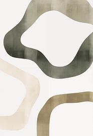 Abstraction sereine de formes organiques sur Color Square