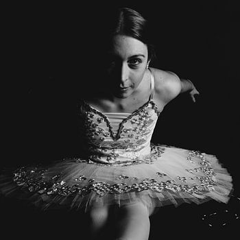 Ballet Fotografie Canvas – Balletdanser Zwart-Wit Wanddecoratie 17