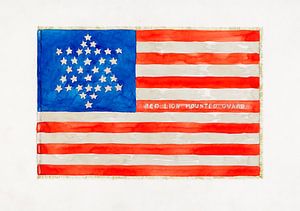 USA Vlag: Burgeroorlog (ca. 1936) door Edward Grant. van Dina Dankers