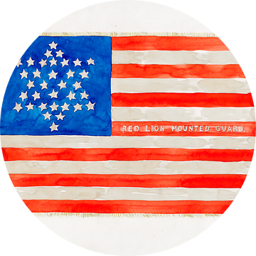 USA Vlag: Burgeroorlog (ca. 1936) door Edward Grant. van Dina Dankers