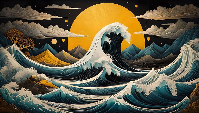 The big wave by Retrotimes