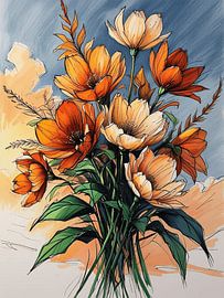 Golden Bloom Bouquet von Artistic